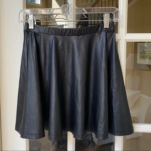 Foreign Exchange Faux Leather skirt
